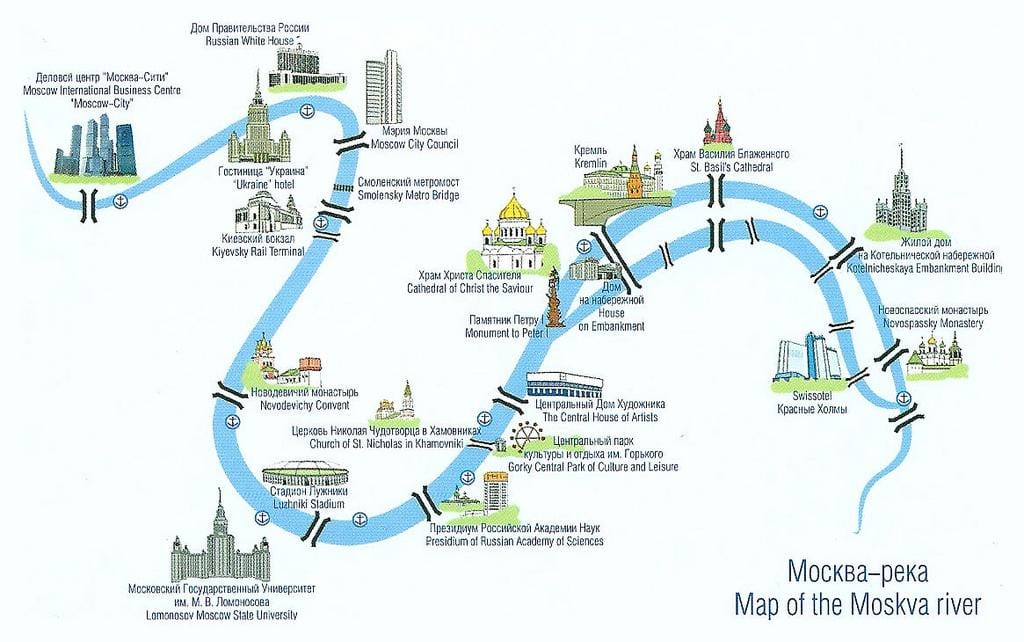 Moskva river რუკა