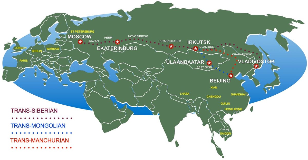 რუკა მოსკოვის vladivostok მატარებელი მარშრუტი