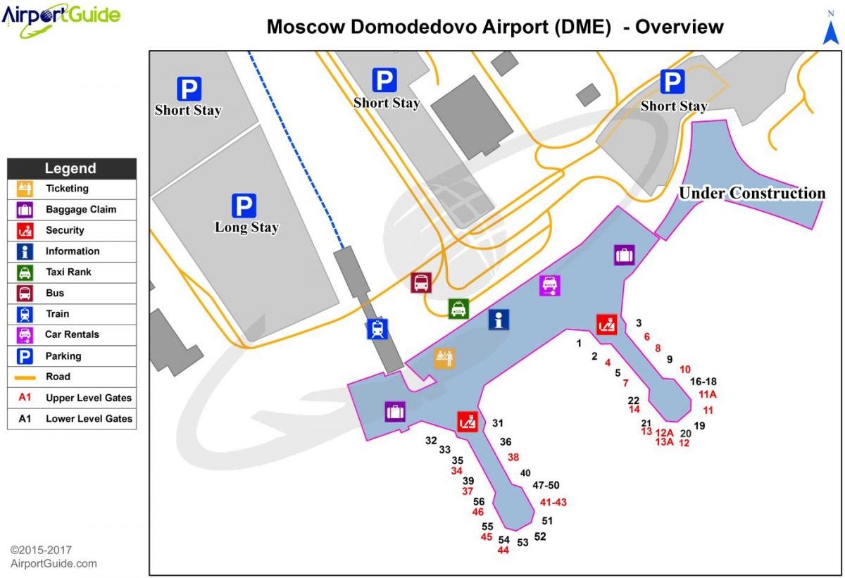 რუკა DME აეროპორტში