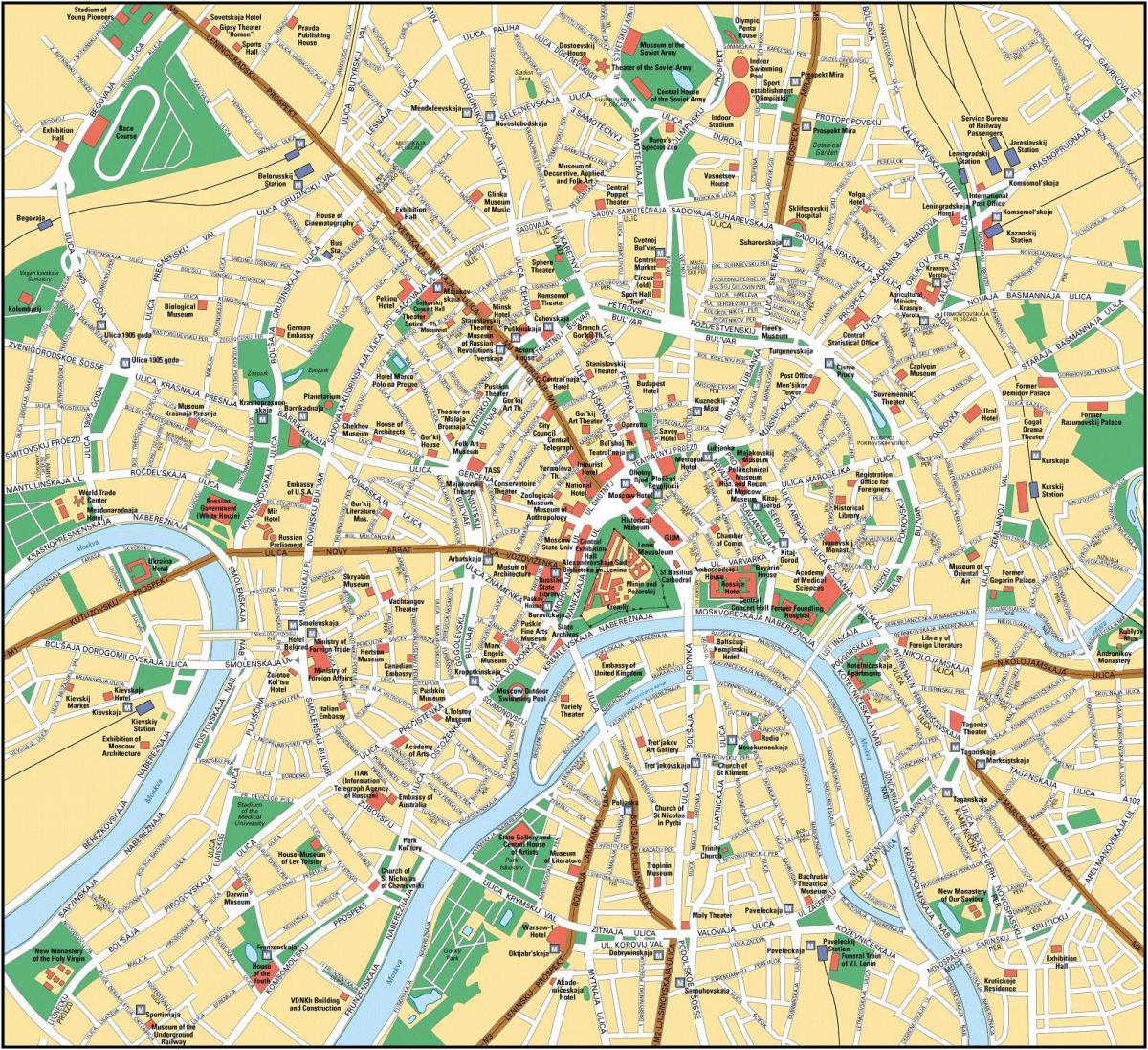 Moskva ქალაქის რუკა