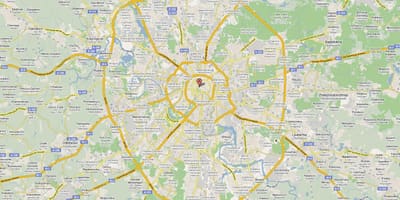 Moskva გზატკეცილი რუკა