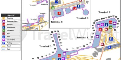 მოსკოვის Sheremetyevo აეროპორტის რუკა