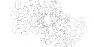 Moskva მუნიციპალიტეტების რუკა